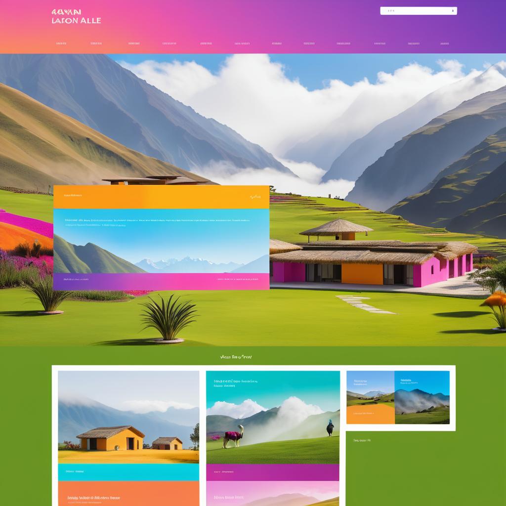 Vibrant Peruvian Villa Landing Page Design