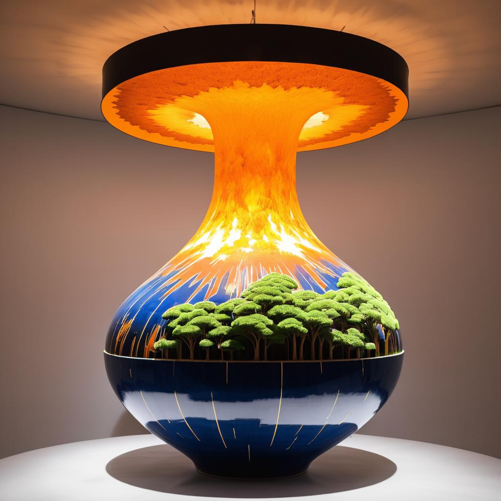 Nuclear Detonation in Ceramic Vase