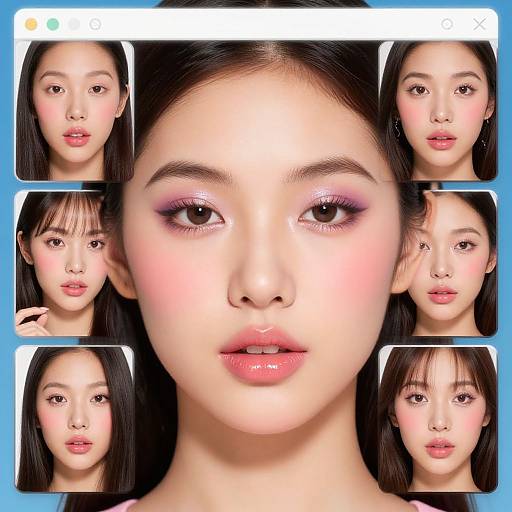 Vibrant Virtual Makeup Filter Portrait