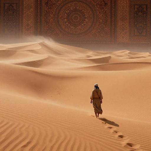 Mystic Desert Nomad in Sandstorms