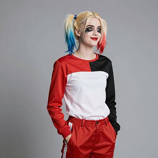 Male Harley Quinn Cosplay Photograph