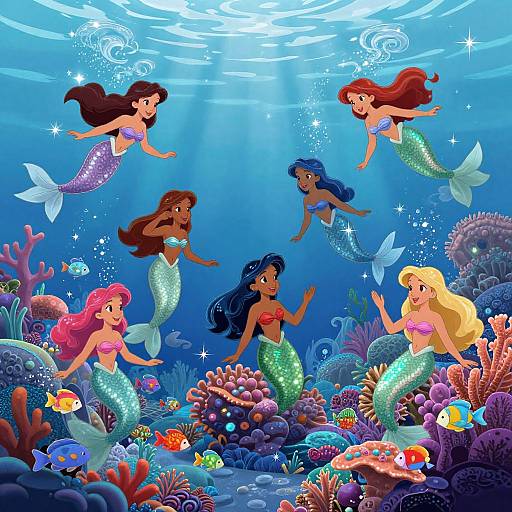 Magical Disney-Style Underwater Kingdom