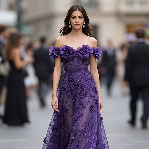 Violet Chachki Off-Shoulder Gown