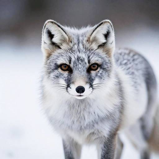 Hyper-Realistic Arctic Fox Portrait