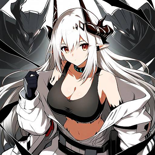 Illustration of Mudrock (elite ii) (arknights), arknights in the style of Yuto (dialique)