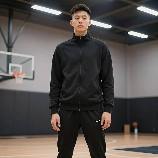 Box Fade Hairstyle on Male Model