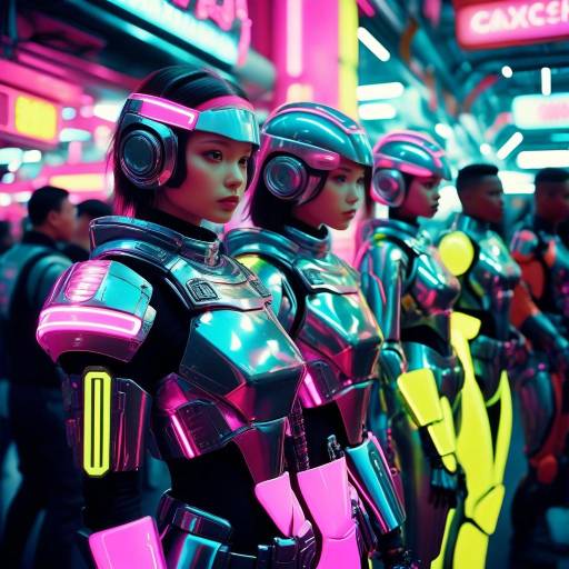 Neon Rebels in Urban Sci-Fi Market