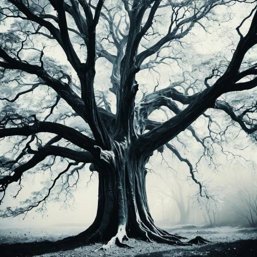 X-Ray Style Ancient Tree Artwork