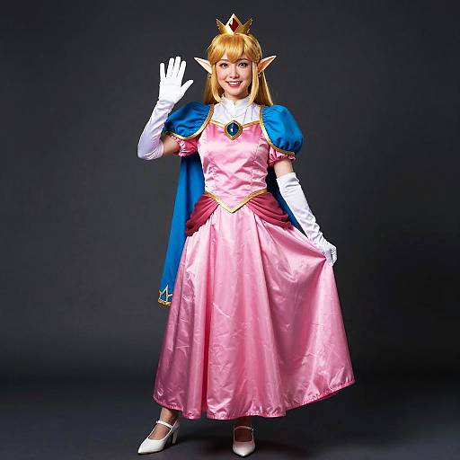 Smiling Princess Zelda Cosplay Portrait