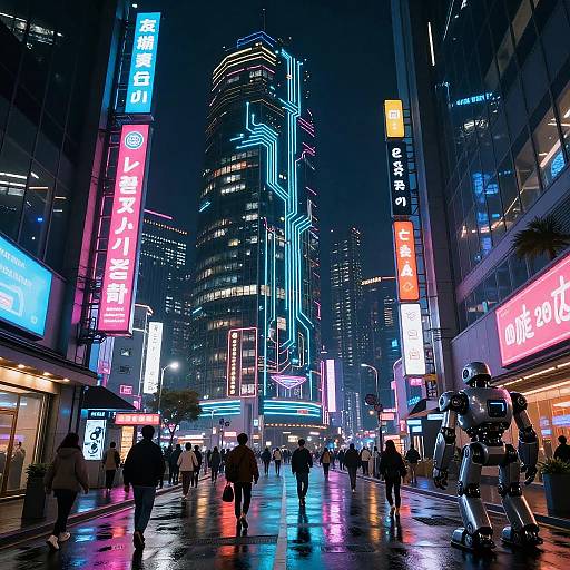 Cyberpunk Neon Cityscape Wallpaper