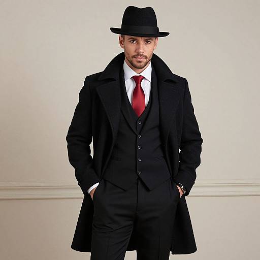 Vintage Speakeasy Gentleman Portrait