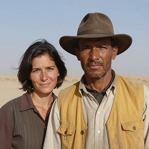 Couple Portrait in Desert Setting