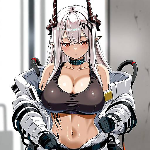 Illustration of Mudrock (elite ii) (arknights), arknights in the style of Shino (ponjiyuusu)