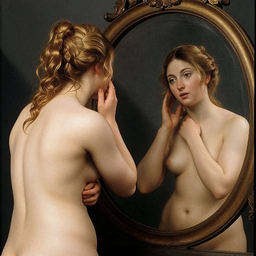 Bellini Nude Woman by Mirror 1515