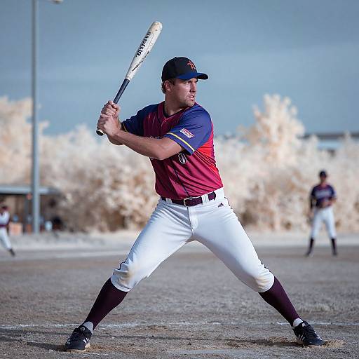 Infrared Softball Action Shot