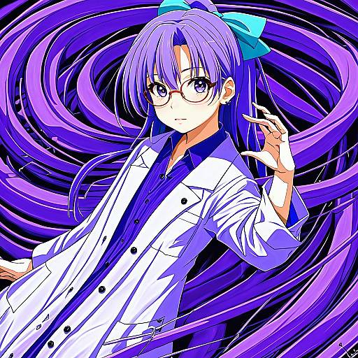 Illustration of Asakura rikako, touhou in the style of Sukja