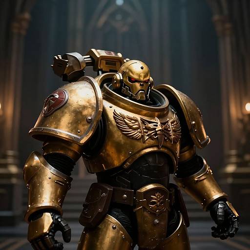 Hyperrealistic Adeptus Custodes Cinematic Render