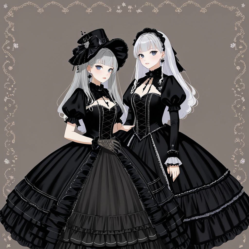 Elegant Gothic Lolita Fashion Enthusiast