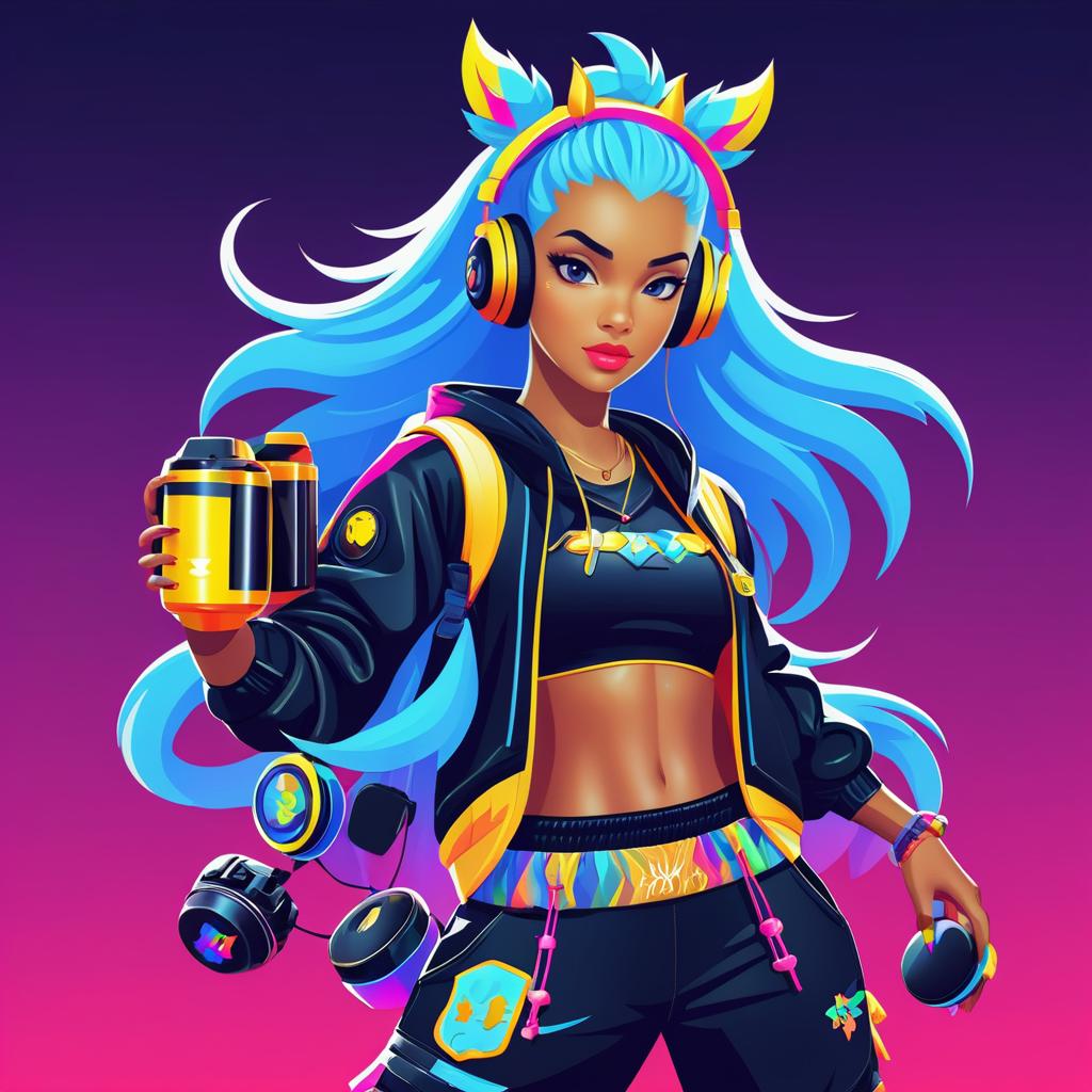 Hip-Hop Kirin Character with Gaming Gear