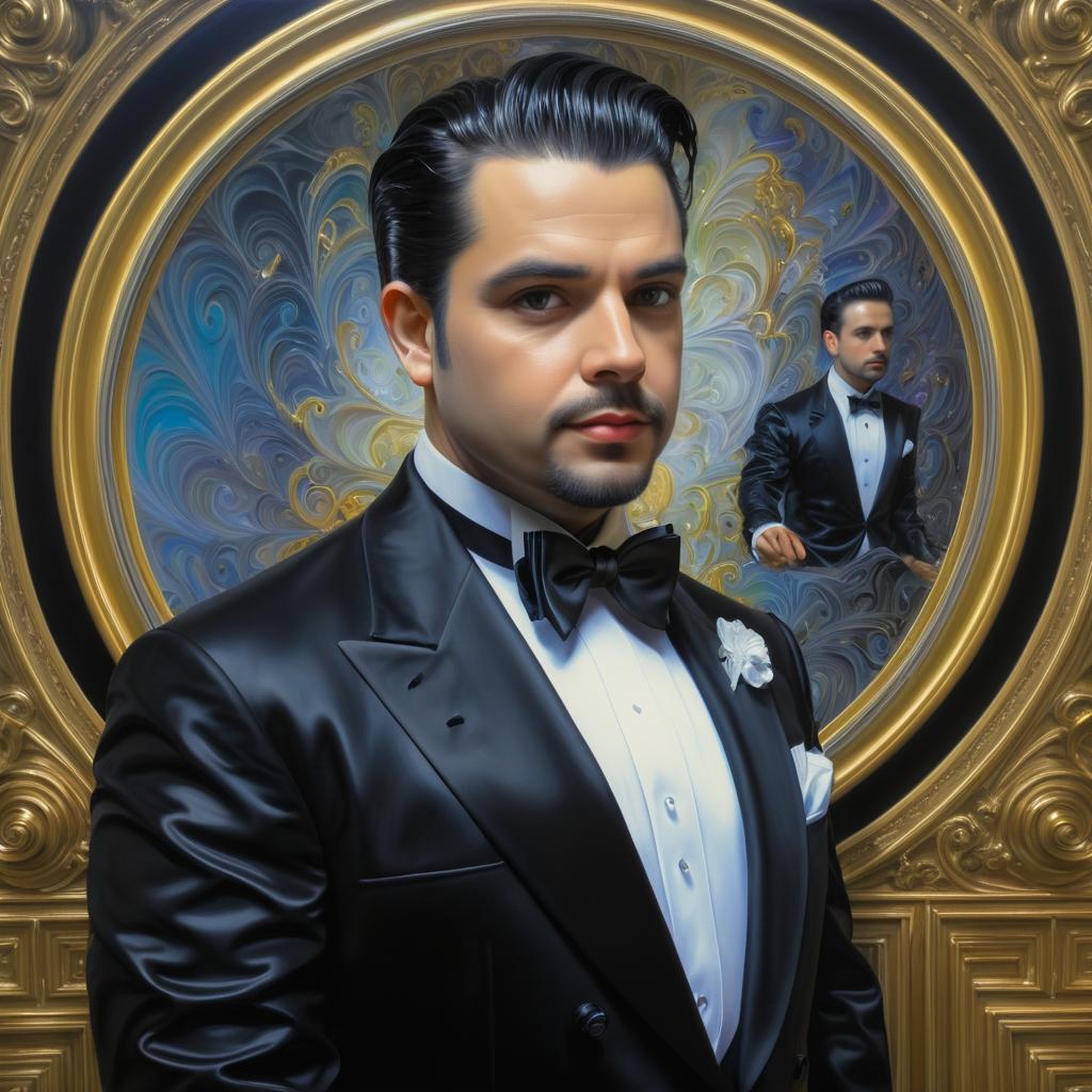 Dramatic Tuxedo: A Pop Surrealism Masterpiece