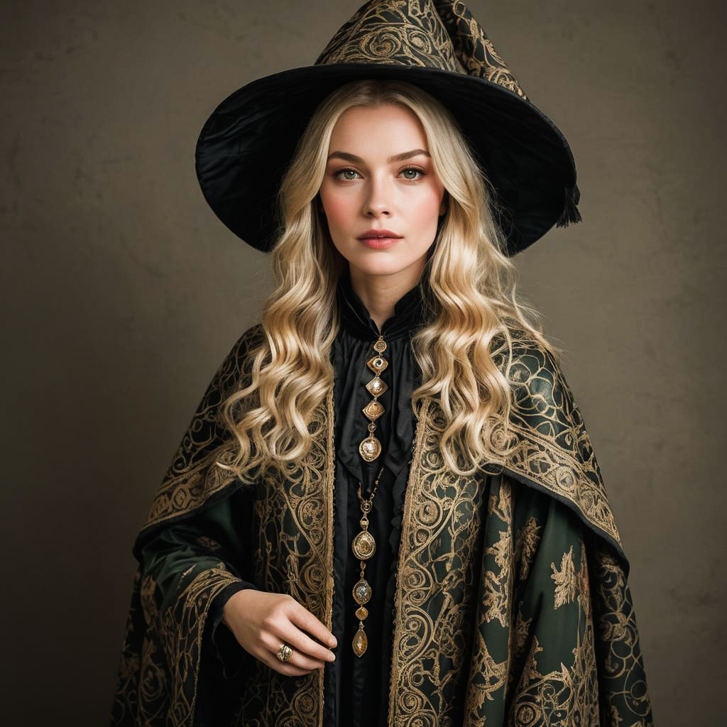 Mystic Witch Photo Shoot in Olive Tone