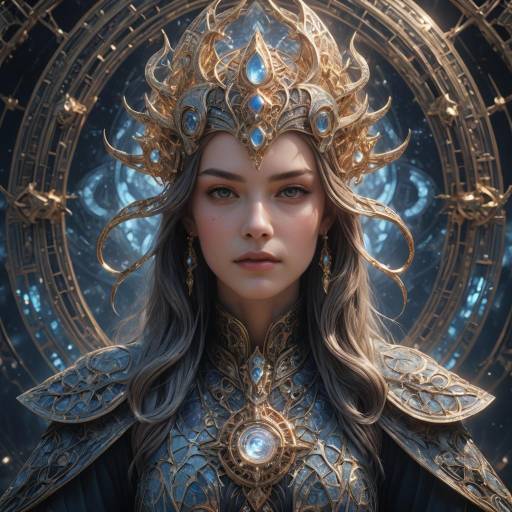 Ethereal Sorceress in Cinematic Portrait