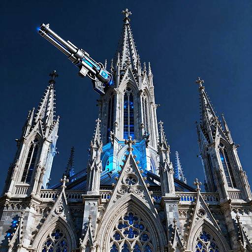 Neon Gothic Raygun Architecture