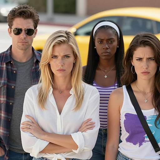 Group Portrait in Sunny Outdoors