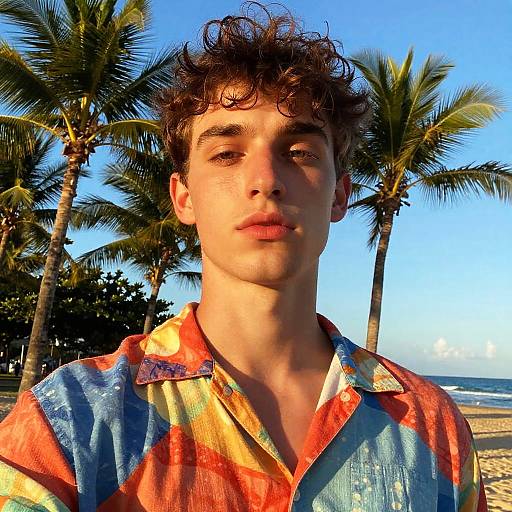 Mr Beast Tropical Beach Selfie