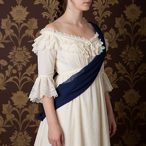 Elegant Georgian-Era Woman Side Portrait