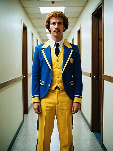 Napoleon Dynamite Costume in Hallway