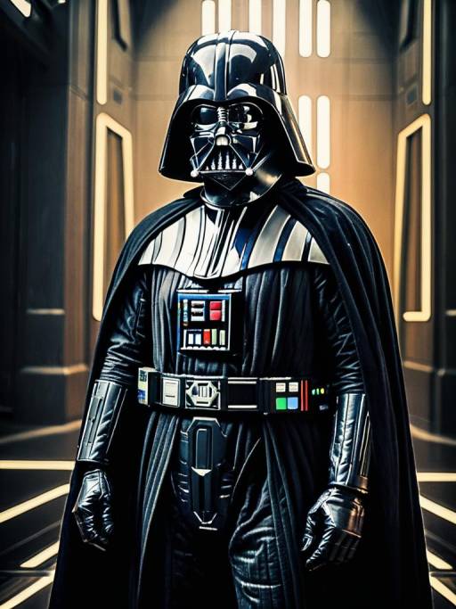 Realistic Man in Darth Vader Cosplay