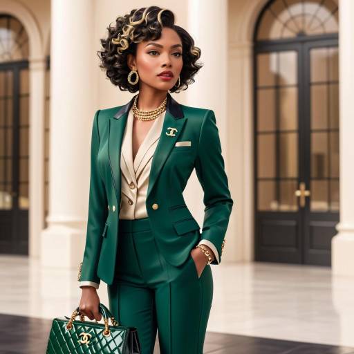 Ultra-Realistic Black Woman in Glam Fashion