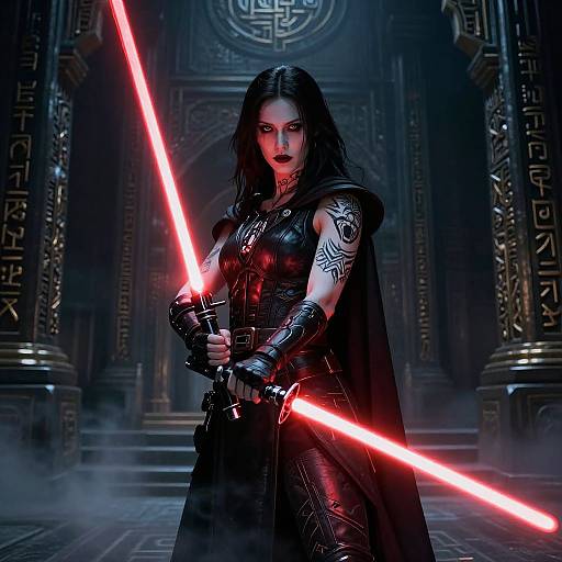 Female Sith Lord in Dark Temple