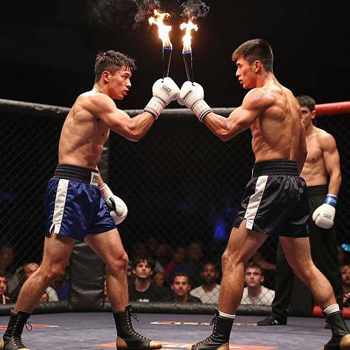 Intense Boxer Showdown in the Ring