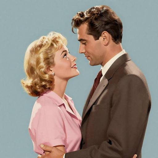 Vintage Romance Movie Poster Embrace