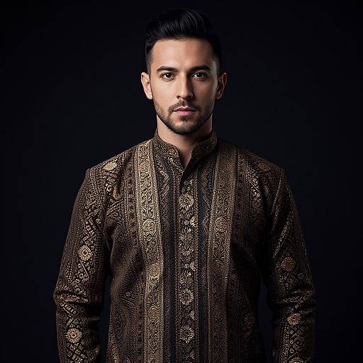 Elegant Portrait of Traditional Attire