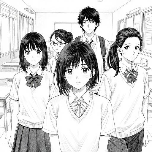 High School Drama Manga Scene