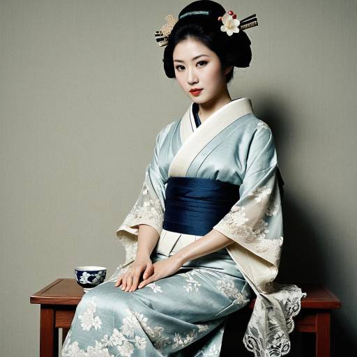 Elegant Geisha in Serene Soft Lighting