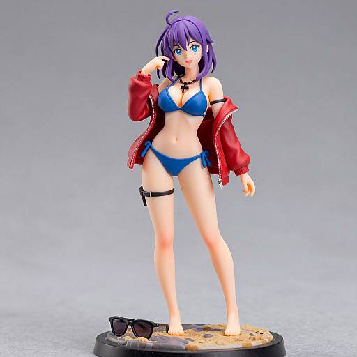 Anime Figurine of a Stylish Woman