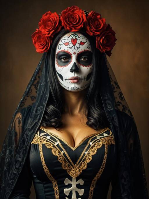 Cinematic Fantasy Portrait of La Muerte