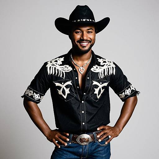 Realistic Cosplay of Dark-Skinned Male