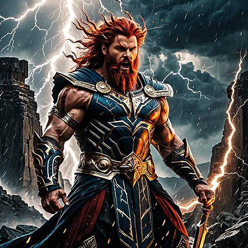 Enraged Zeus on Craggy Lightning Cliff