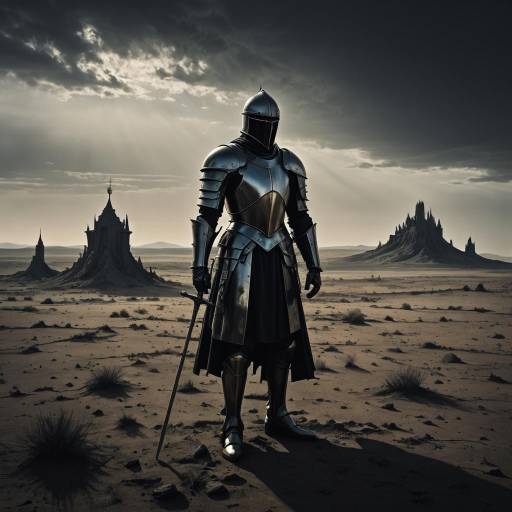 Surreal Knight in a Desolate Battlefield Surreal Knight in a Desolate Battlefield