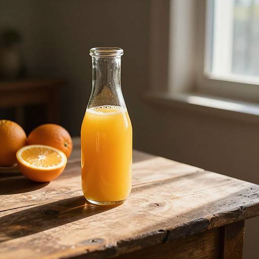 Vintage Jar with Orange Juice