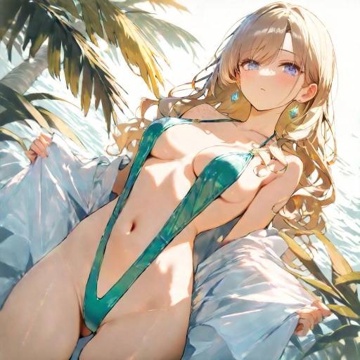 Tropical Girl in Slingshot Swimsuit Tropical Girl in Slingshot Swimsuit