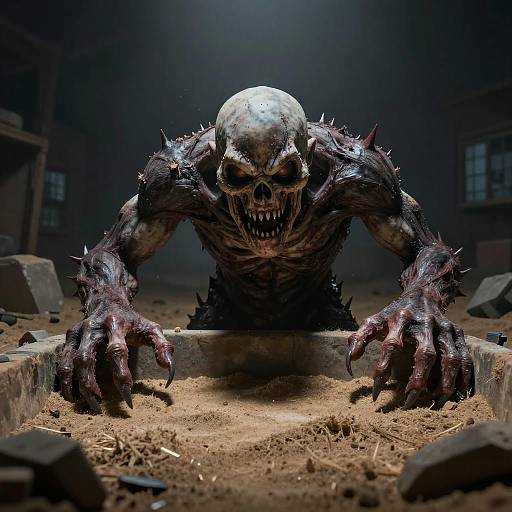 Horrifying Monster Lurking in Sandbox