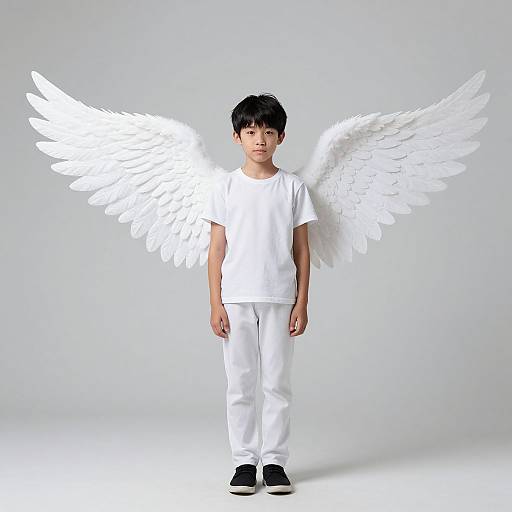 Angel Costume Wings Male Full Body