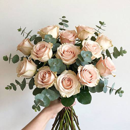 Anatomy of Roses & Eucalyptus Bouquet