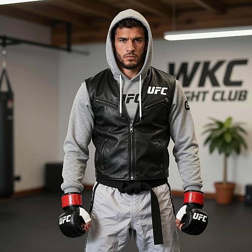 Male UFC Fighter in Gym